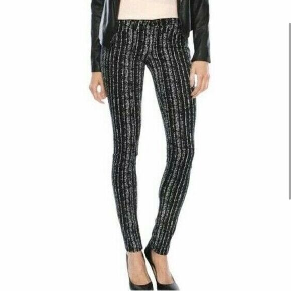 Rag & Bone Legging Barcode Print Jeans - Picture 1 of 11